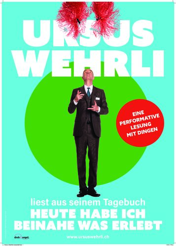 PLAKAT für LESUNG Tagebuch HEUTE HABE ICH BEINAHE WAS ERLEBT (Druckvorlage)